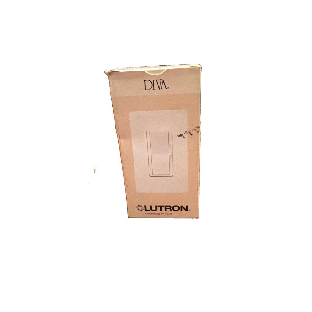 LUTRON DVLV-603P-WH DIVA 600W MLV 3-WAY DIMMER SWITCH WHITE NEW